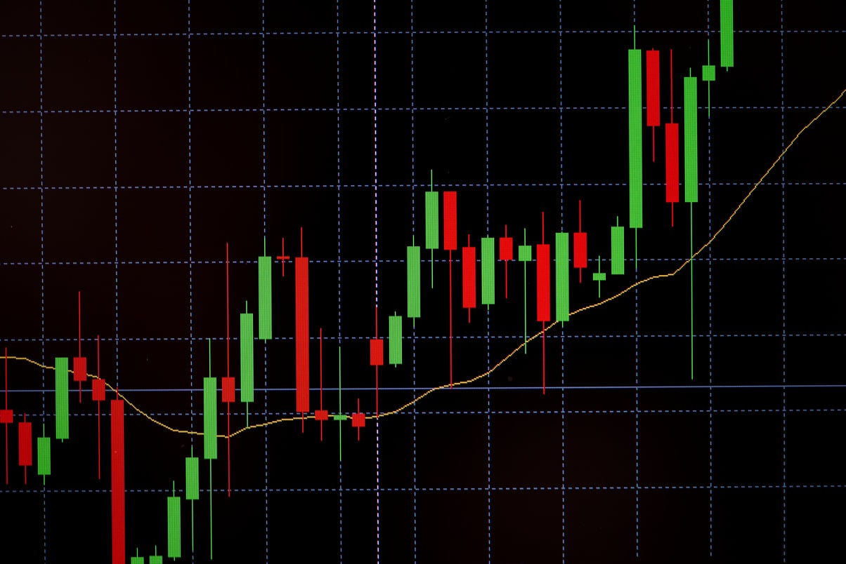 Stock Market Digital Graph Chart